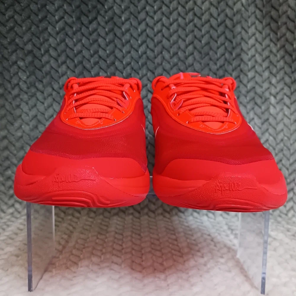 Nike A'One Bright Crimson Pearl Pink GS Basketball Sneakers Shoes Size 5.5Y